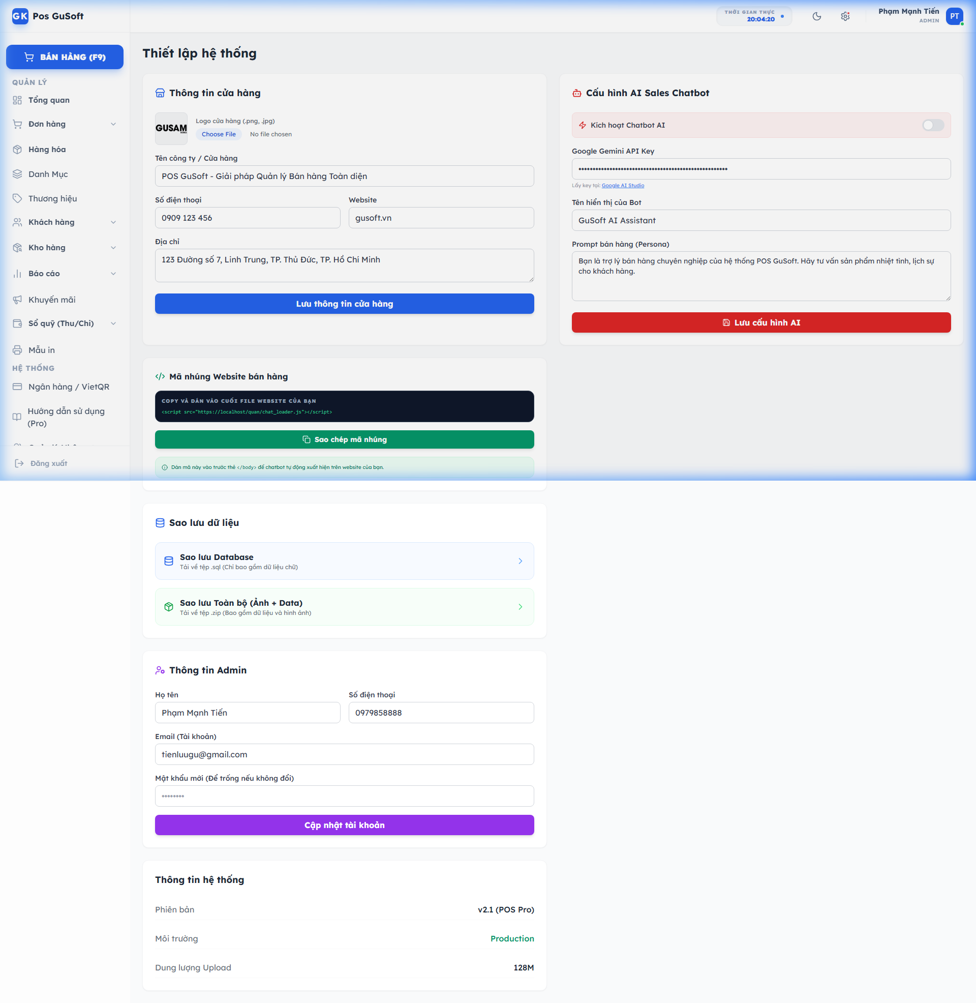 System Settings